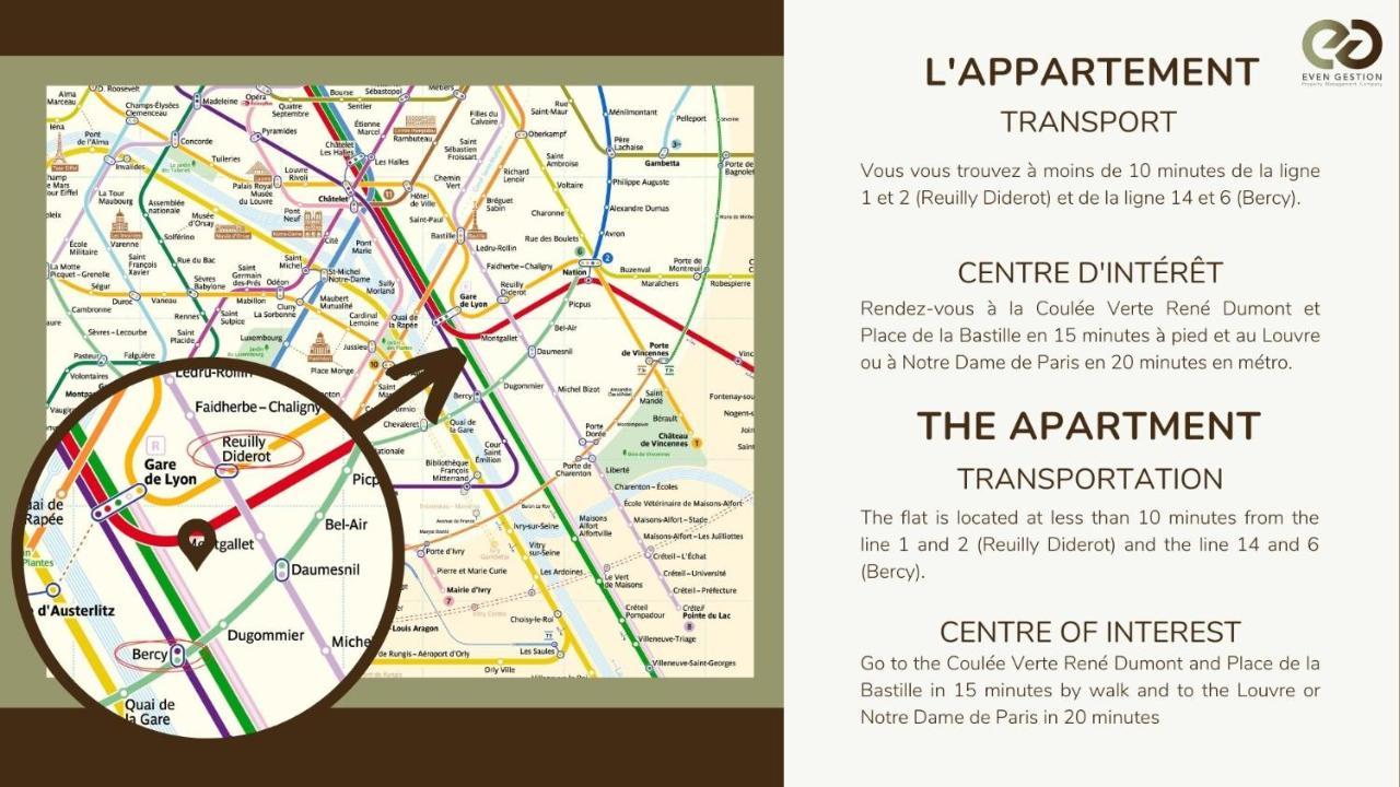 Appart 4Pers #Daumesnil#Gare De Lyon#Accor Arena Apartment Paris Ngoại thất bức ảnh